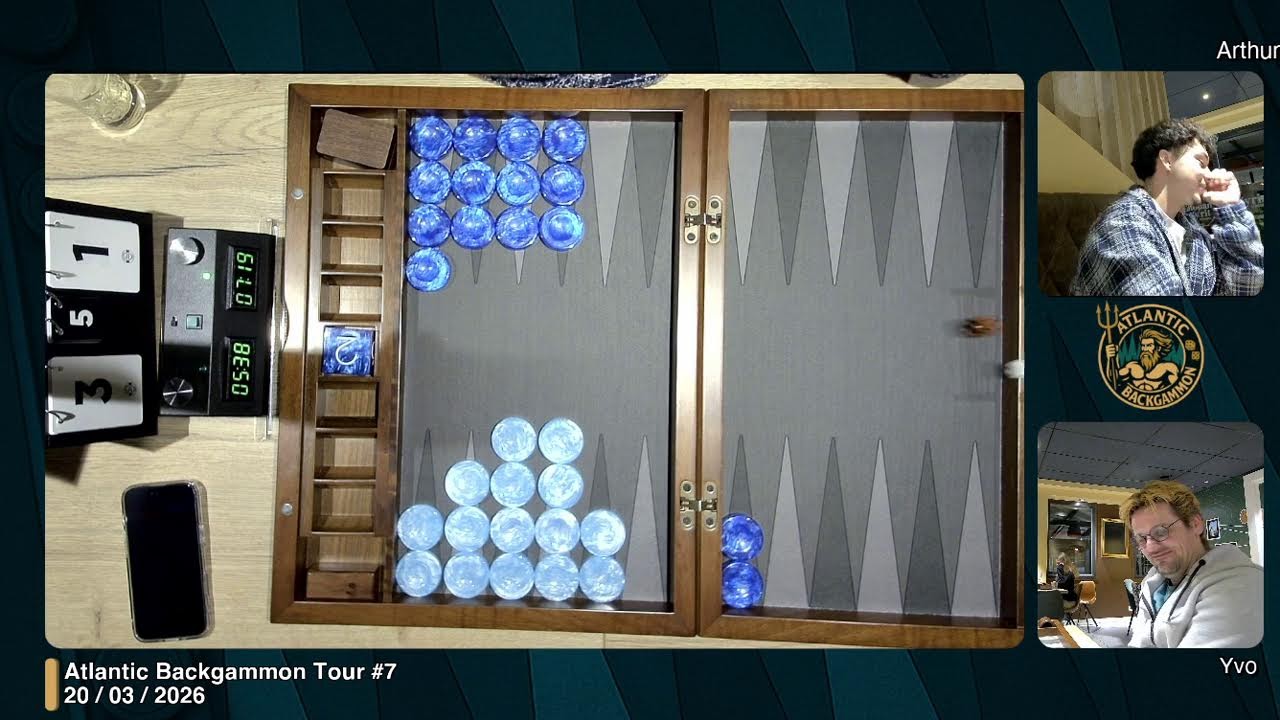 Atlantic Backgammon Tour #7 - Arthur / Yvo