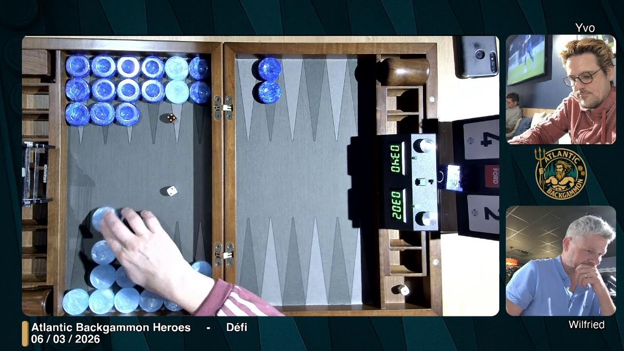 Atlantic Backgammon Heroes - Défi Wilfried / Yvo