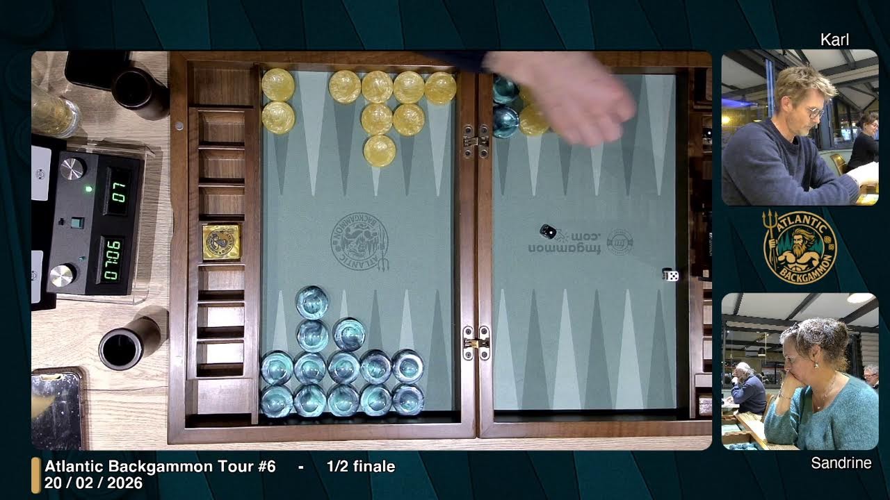 Atlantic Backgammon Tour #5    -   1/2 finale